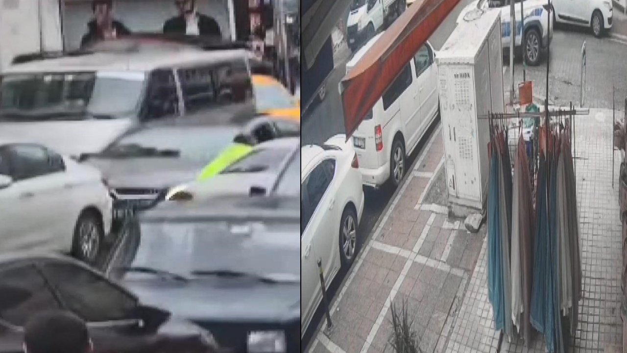 Esenyurt'ta kaçan şüpheliyi durdurmak isteyen polis metrelerce sürüklendi