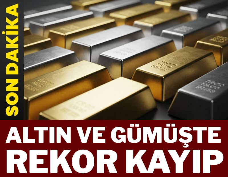 Altın ve gümüş sert düştü! Bir gecede tarihi kayıp
