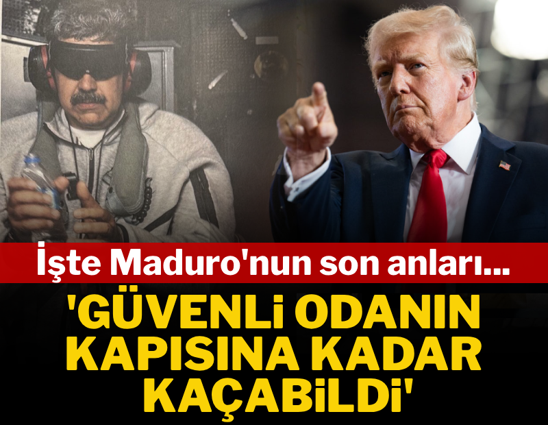 İşte Maduro'nun son anları... Güvenli odanın kapısına kadar kaçabildi 