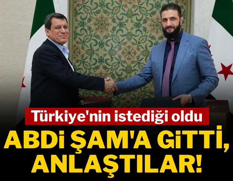 Türkiye'nin istediği oldu: Abdi Şam'a gitti, anlaştılar