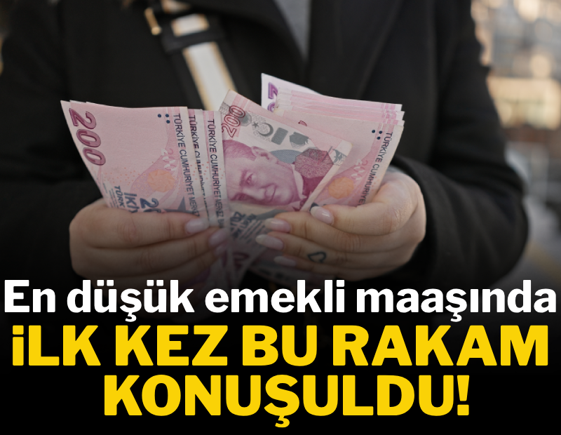 En düşük emekli maaşında ilk kez bu rakam konuşuldu