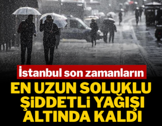 İstanbul'da sağanak şiddetlendi