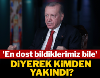 Erdoğan 'en dost bildiklerimiz' diyerek kimden yakındı?