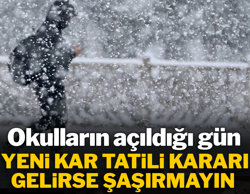 Okulların açıldığı gün yeni tatil kararı gelirse şaşırmayın! Orhan Şen 'Tekrar kar gelecek' dedi tarih verdi