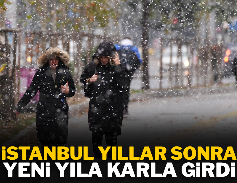 İstanbul yeni yılın ilk gününde beyaza büründü!