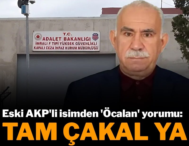 AKP'li isimden İmralı tutanaklarına dair 'Öcalan' yorumu: 'Tam çakal ya'