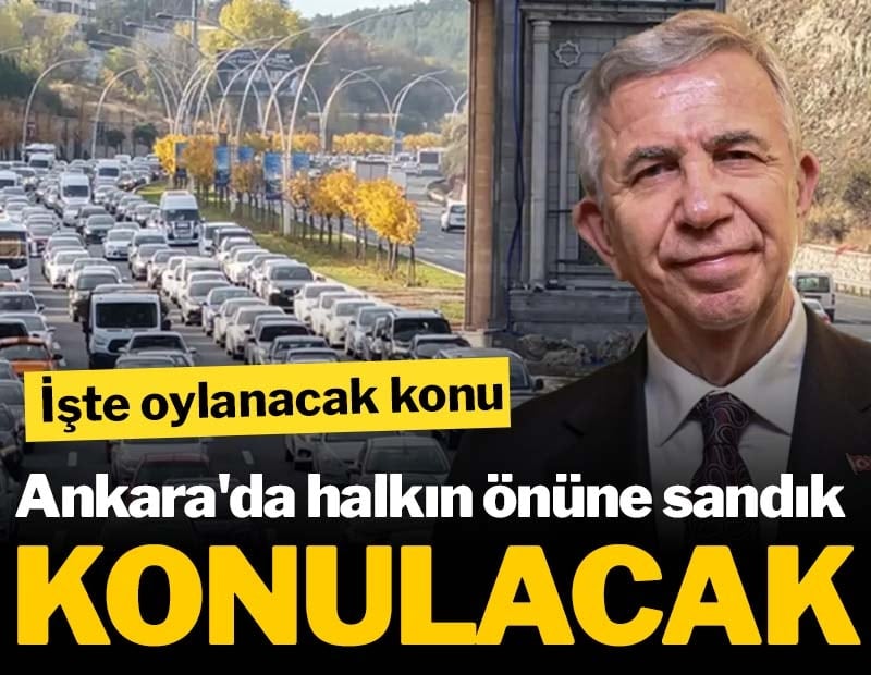 Mansur Yavaş açıkladı: Ankaralılar trafik için 'referanduma' gidiyor