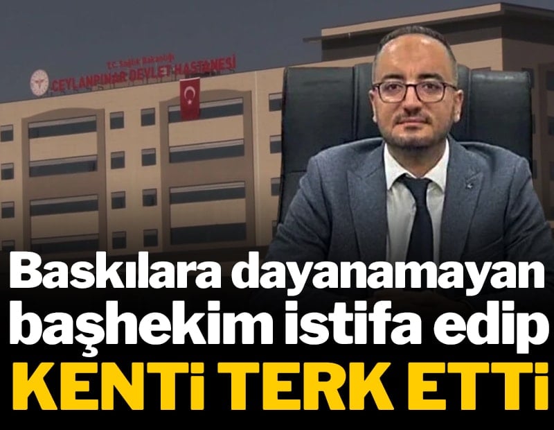 Liyakat kaybetti siyaset kazandı: Başhekim istifa ettirildi, kenti terk etti