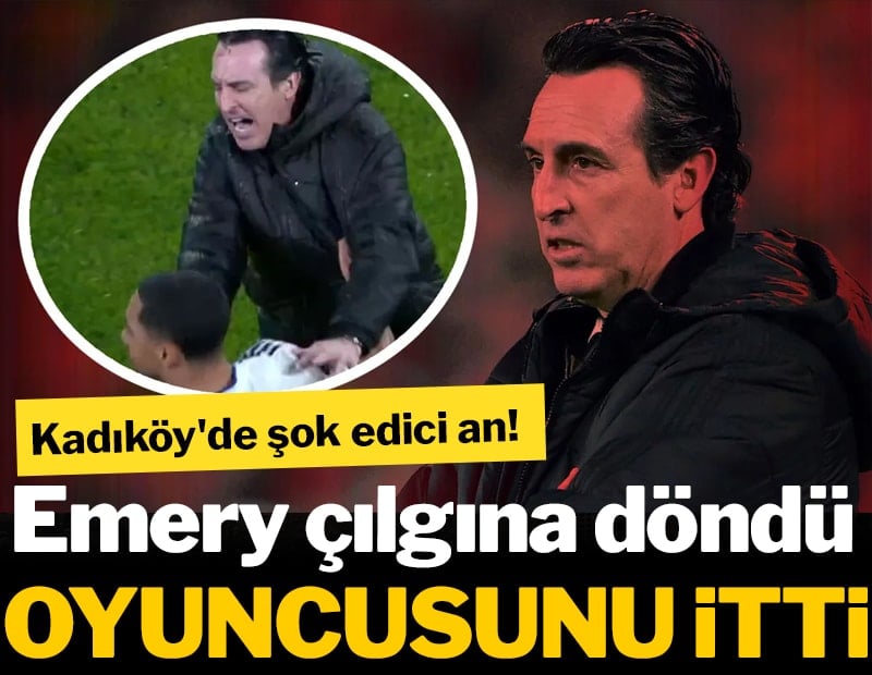 Kadıköy'de şok edici an! Deliye döndü: Oyuncusunu itti