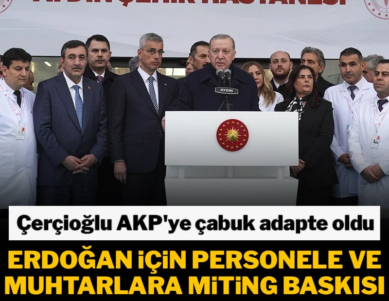 Erdoğan mitinginde çarpıcı 'muhtar' ve 'Özlem Çerçioğlu' iddiası