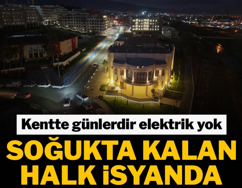 İlçede günlerdir elektrik yok, halk isyanda