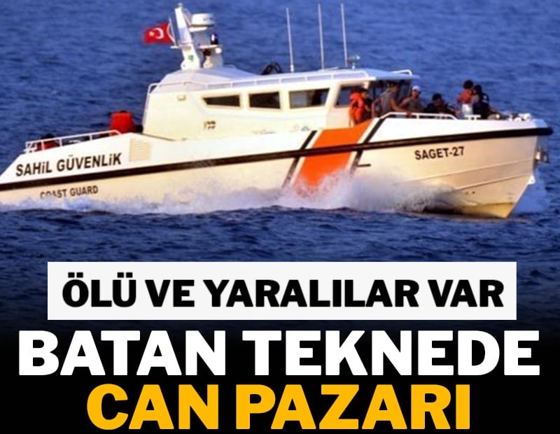 Batan teknede can pazarı: 1 ölü 4 yaralı