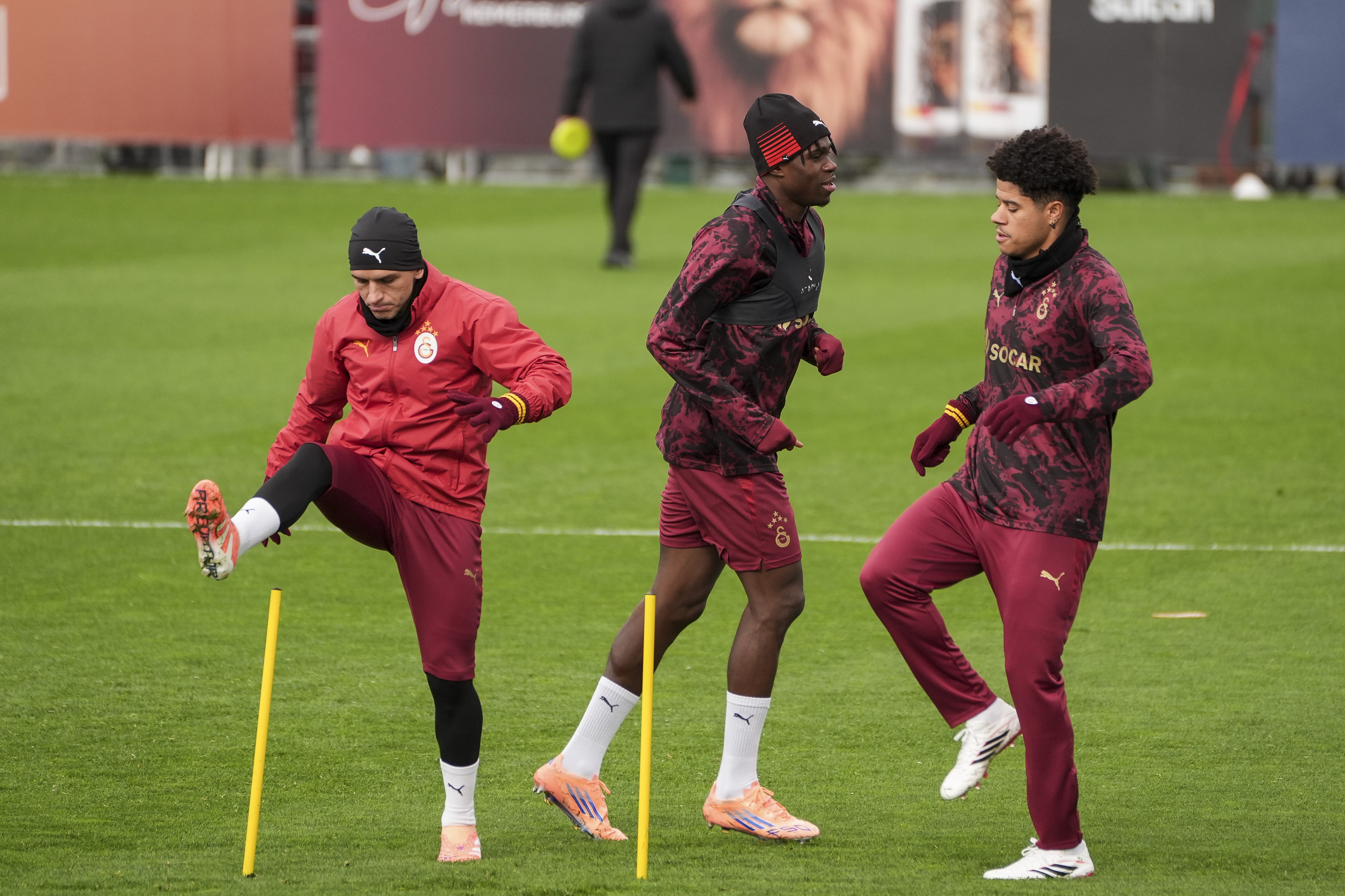 G.Saray, Atletico Madrid maçına hazır! Singo antrenmana çıktı