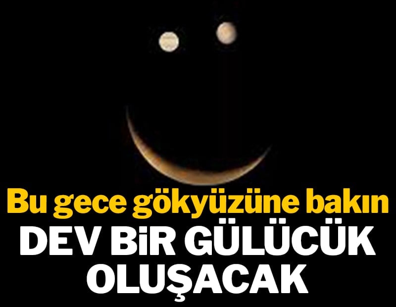 Bu gece gökyüzüne bakın: Ay, Satürn ve Neptün gülücük görüntüsü oluşturacak