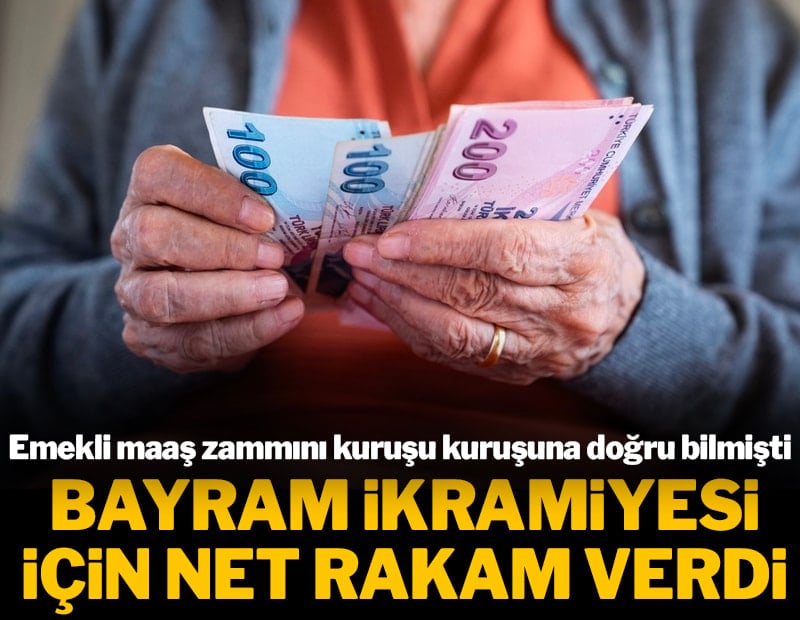 Emekli maaş zammını kuruşu kuruşuna doğru bilmişti: Bayram ikramiyesi için net rakam verdi