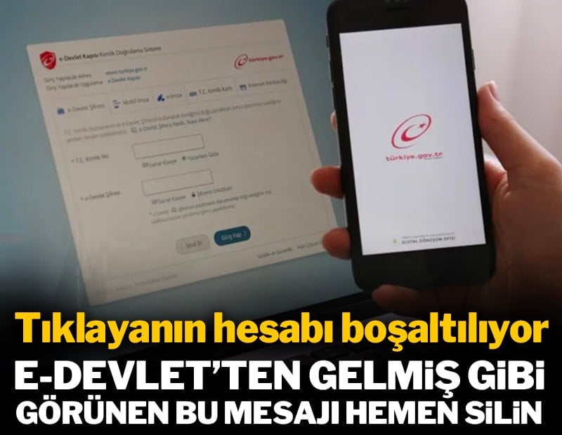 e-Devlet adı altında gelen bu mesajı anında silin: Herkese gönderilmeye başlandı