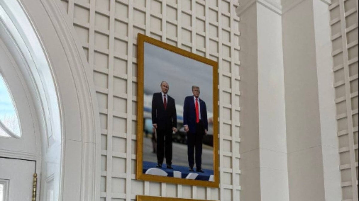 Trump, bu fotoğrafı çerçeveletip Beyaz Saray'a astı