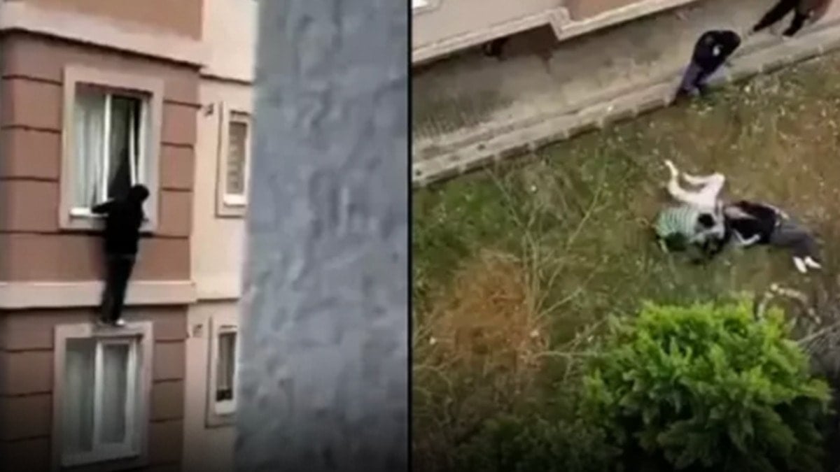 Evde ailelerine yakalanınca 4. kattan atlayan gençlerden haber var!