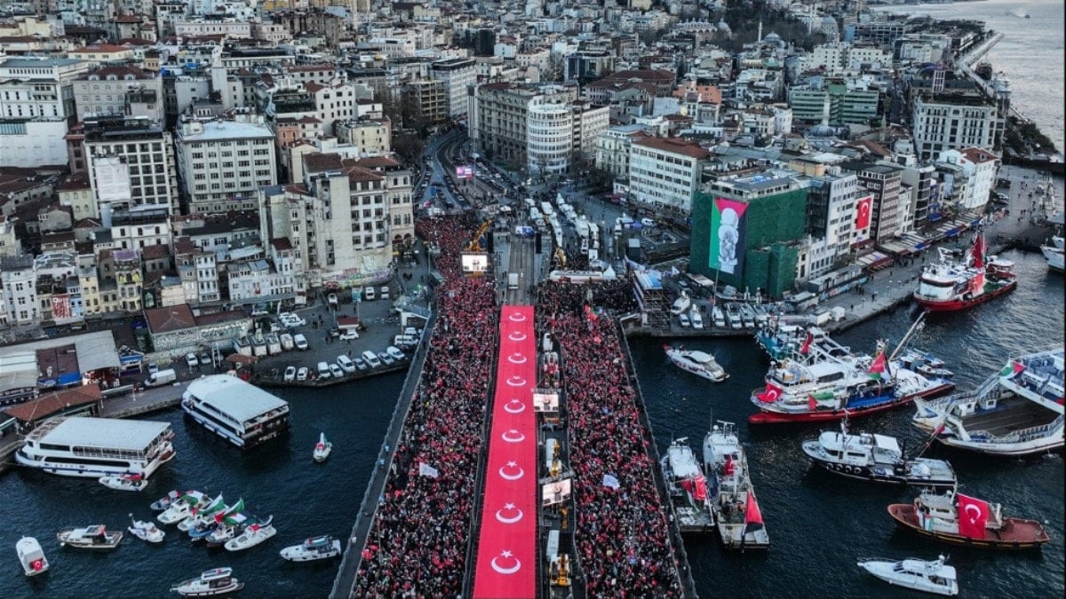 İstanbul’da Filistin’e destek yürüyüşü