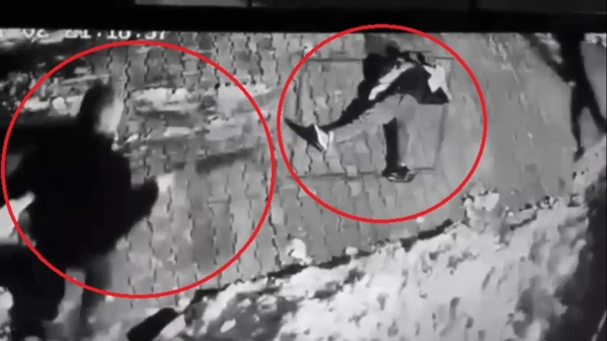 Site bahçesinde kanlı infaz! Dehşet anları kamerada