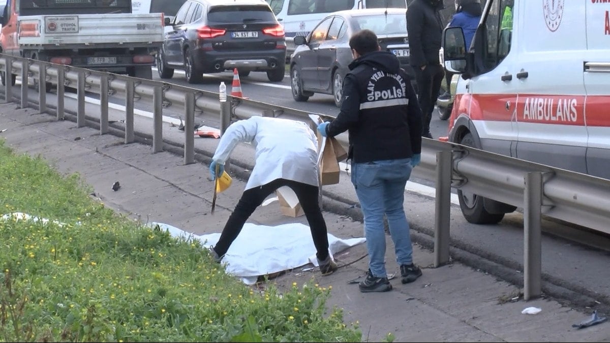 Ataşehir'de motosikletin çarptığı yaya hayatını kaybetti, sürücü yaralandı
