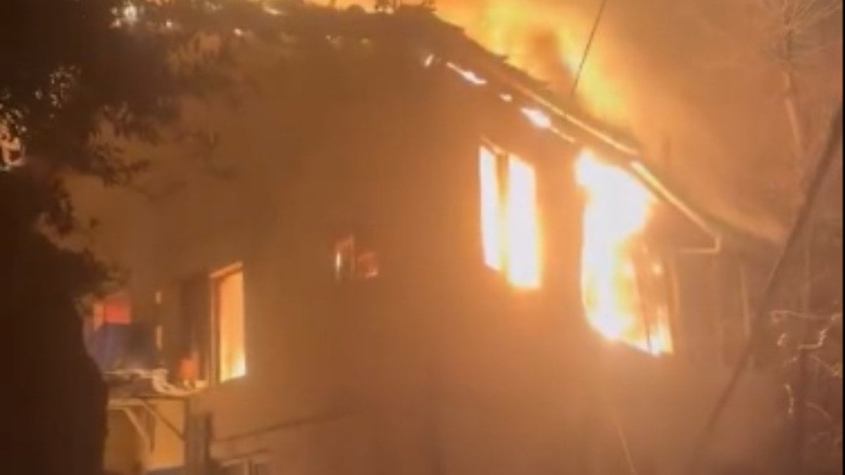 Uludağ eteklerinde yangın