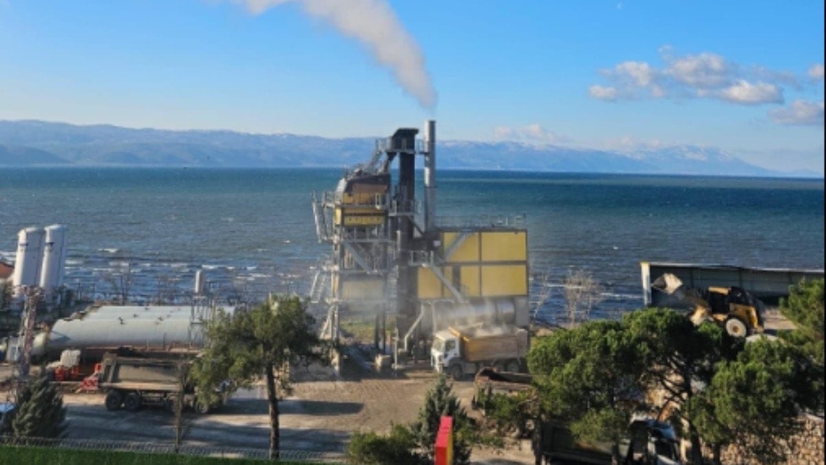 İznik gölü kıyısında asfalt tesisi skandalı
