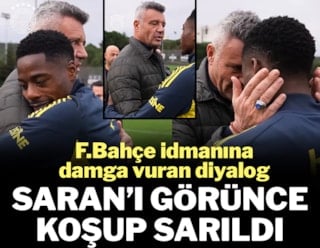 Sadettin Saran'ı idmanda görünce koşup sarıldı