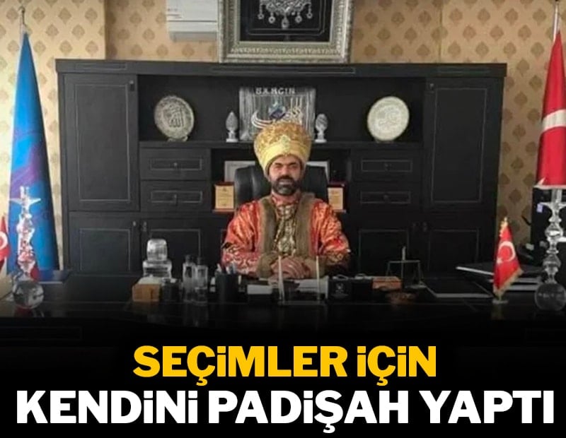 Seçime böyle gidiyor: Padişah gibi poz verdi