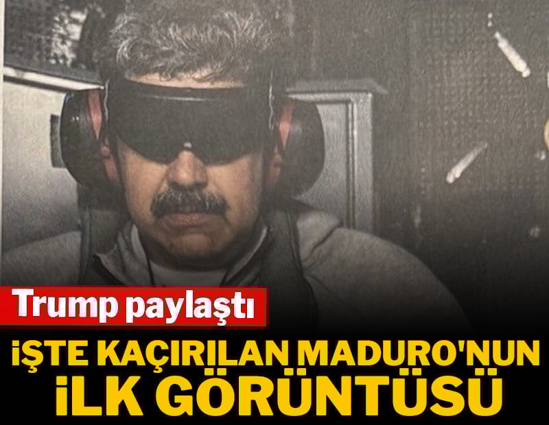 Trump, kaçırılan Maduro'nun fotoğrafını paylaştı