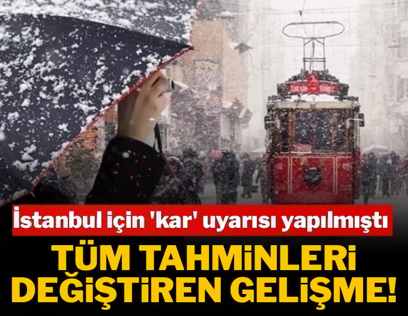 İstanbul için 'kar' uyarısı yapmıştı: Uzman isimden planları değiştirecek yeni tahmin