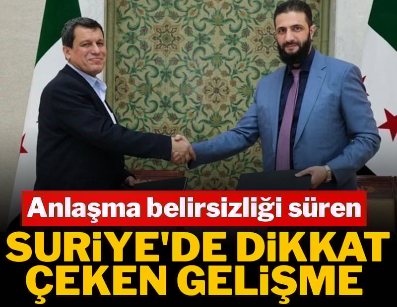 Anlaşma belirsizliği süren Suriye'de dikkat çeken gelişme