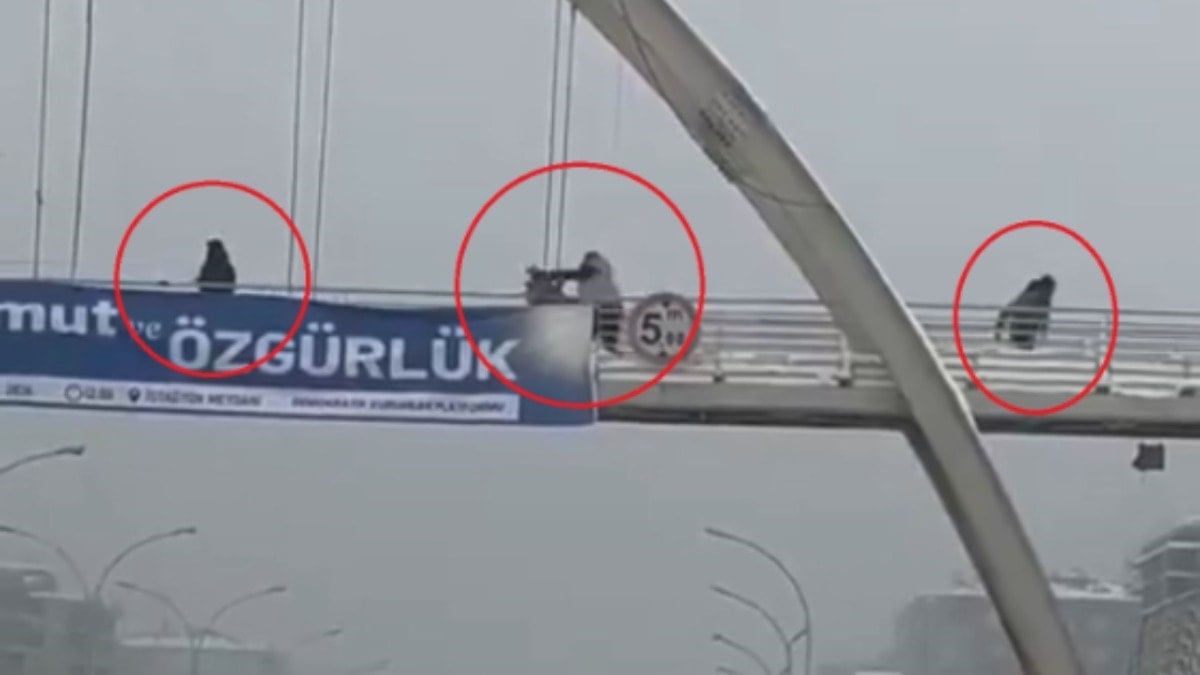 Kar topu atan çocukları darbetti: Tutuklandı!