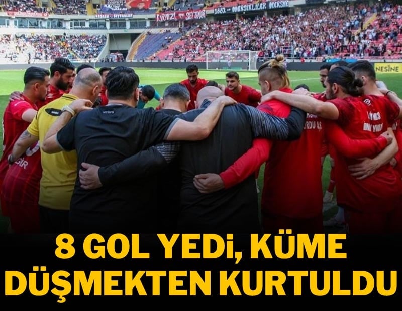 8 gol yedi küme düşmekten kurtuldu
