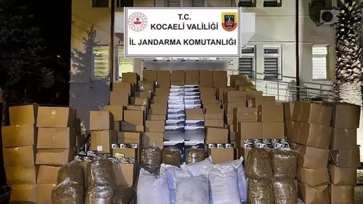 6 Milyon TL'lik kaçak tütün yakalandı
