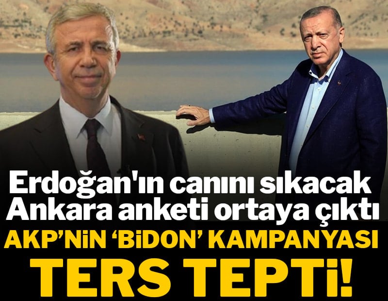 Erdoğan'ın canını sıkacak Ankara anketi ortaya çıktı