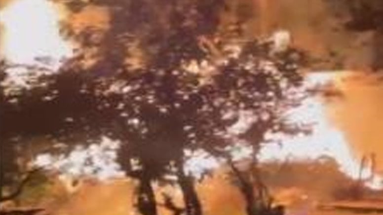 Odunlukta çıkan yangın korkuttu