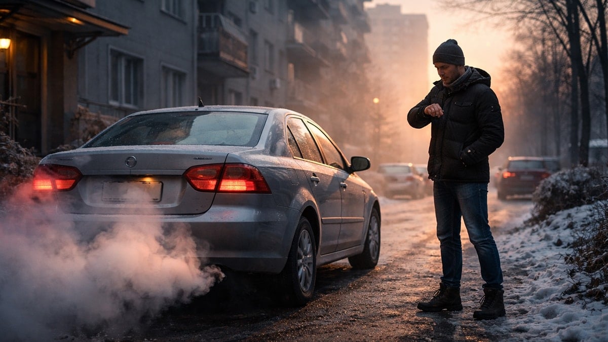 Sabahları motoru ısıtmak için beklerken 2 kez düşünün
