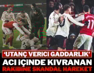 Acı içinde kıvranan rakibine skandal hareket!