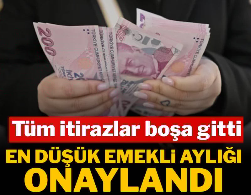 En düşük emekli aylığı komisyonda onaylandı