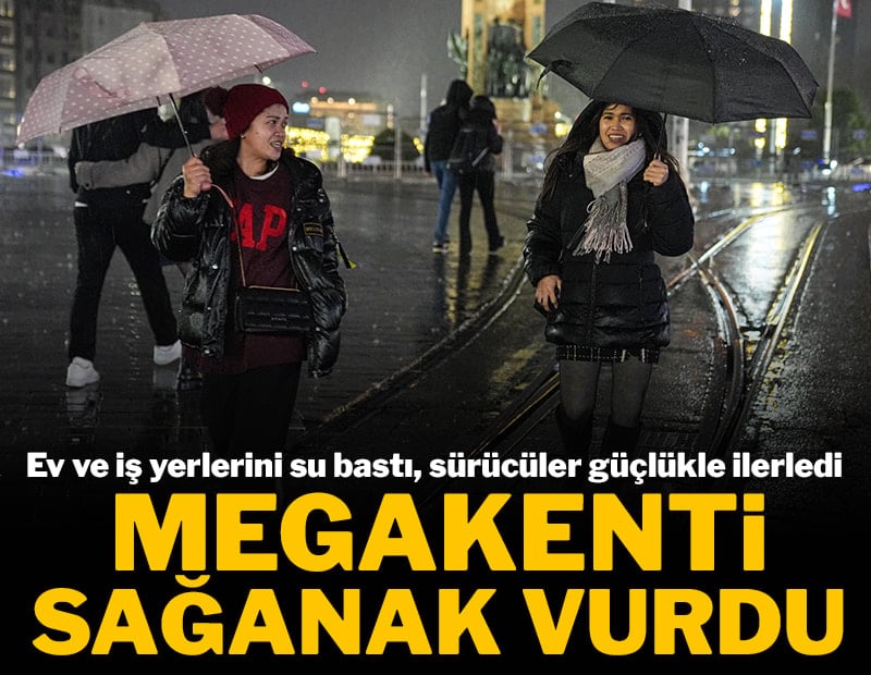 İstanbul'da sağanak şiddetlendi