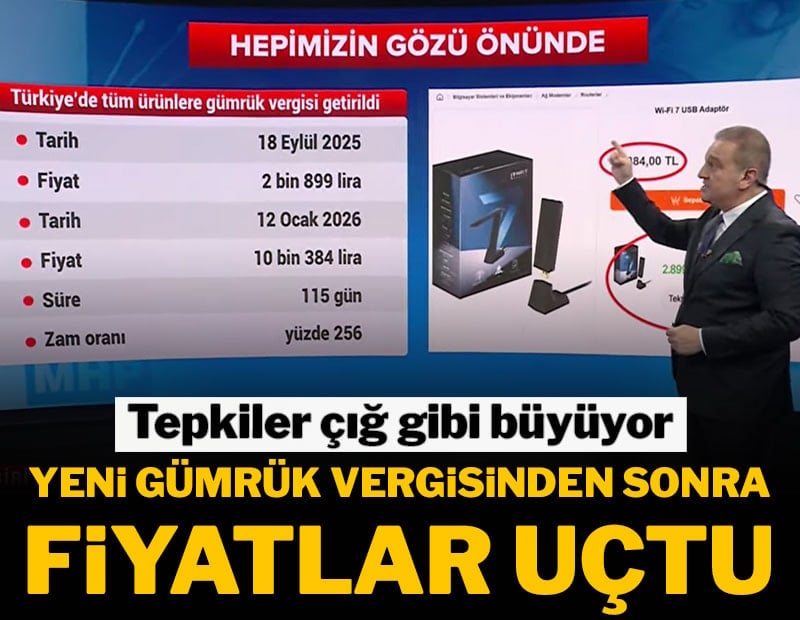 Tepkiler çığ gibi büyüyor! Yeni gümrük vergisinden sonra fiyatlar uçtu