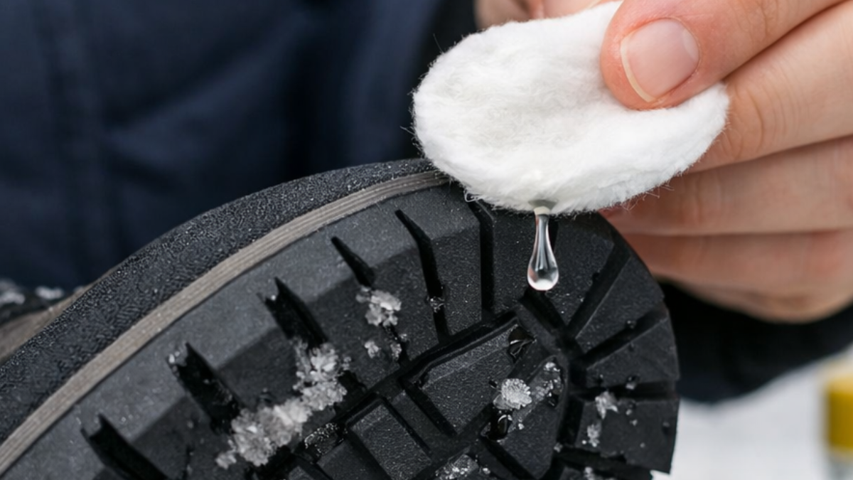 Ayakkabının tabanına bir damla sürün buzda asla kaymayacak