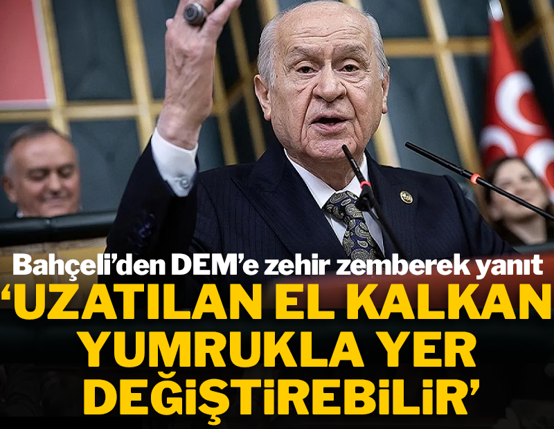 Bahçeli, bayrak provokasyonundan DEM'i sorumlu tuttu: "Eş başkanlar birinci dereceden sorumludur"
