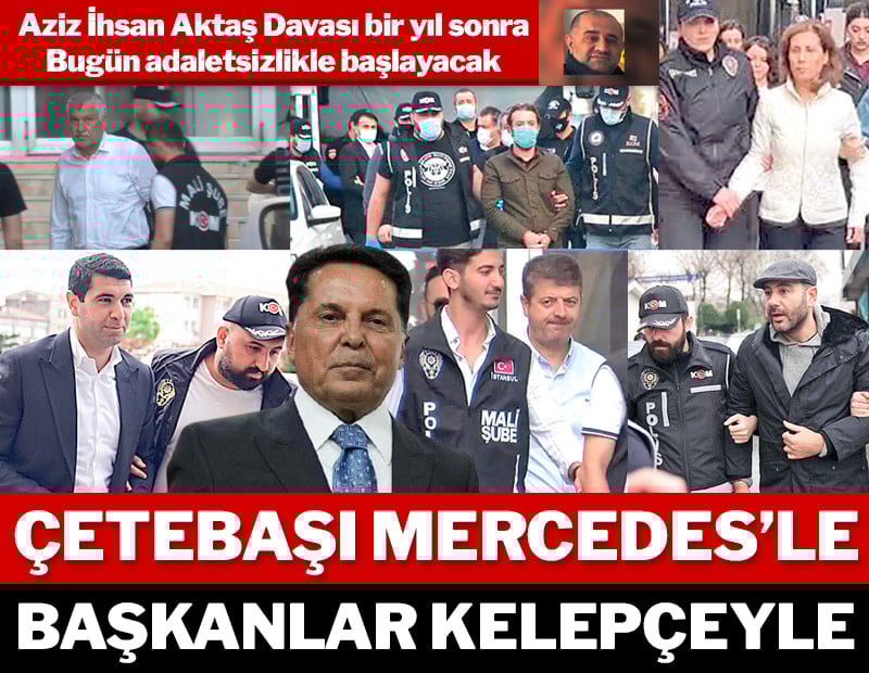 Çete lideri Mercedes’le başkanlar kelepçeyle