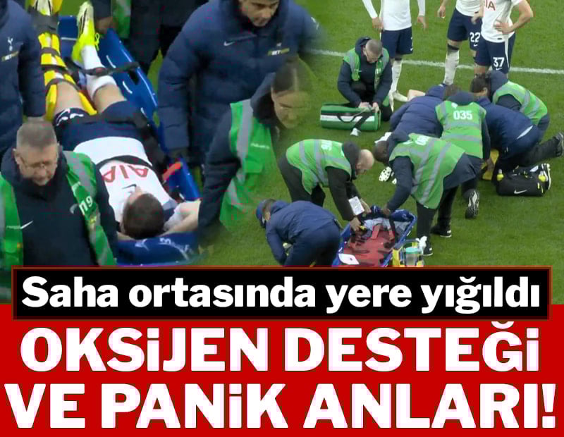 Korku dolu anlar... Saha ortasında oksijen verildi!