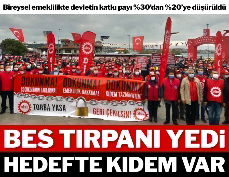 BES tırpanı yedi hedefte kıdem var