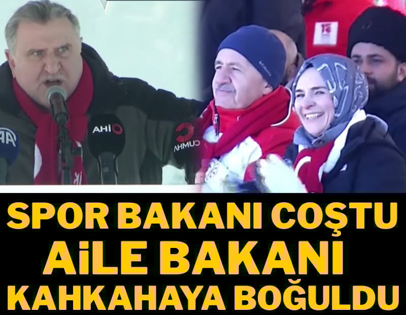Spor Bakanı coştu, Aile Bakanı kahkahaya boğuldu 
