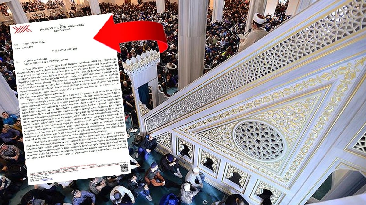 YÖK: 'Ders saatleri cuma namazına göre ayarlansın'