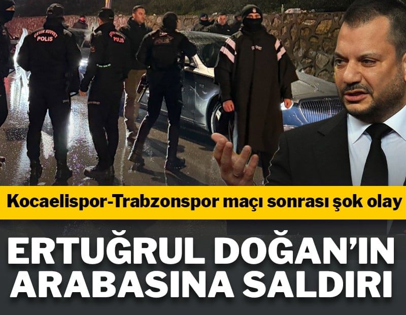 Maç sonrası Ertuğrul Doğan'ın arabasına saldırı